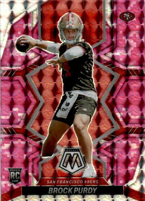 2022 Panini Mosaic Mosaic Camo Pink #367 Brock Purdy Rookie San Francisco 49ers