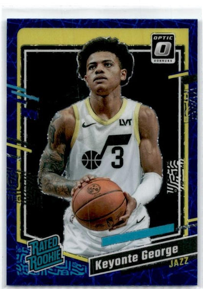 2023-24 Donruss Optic Purple #223 Keyonte George Rookie Utah Jazz