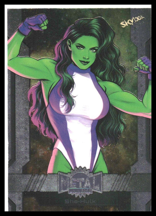 2024 SkyBox Metal Universe Marvel Avengers #77 She-Hulk