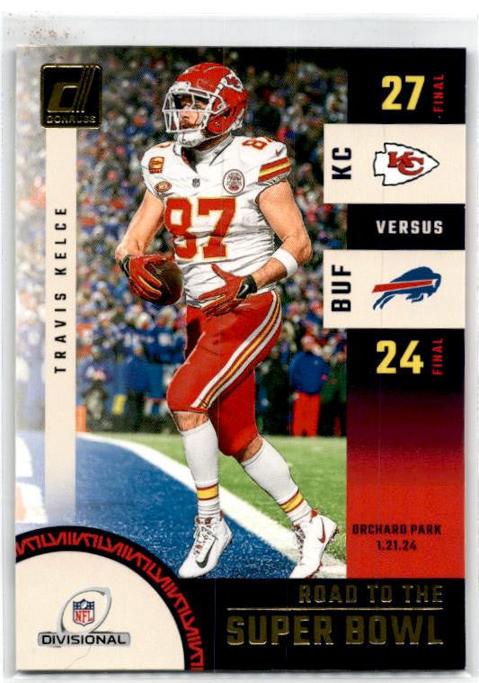 2024 Donruss Road to the Super Bowl Divisional Round #SBDR4 Travis Kelce Chiefs