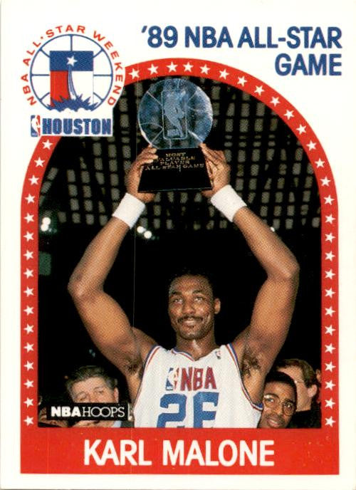 1989-90 Hoops #116 Karl Malone Utah Jazz