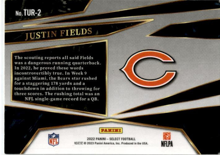 2022 Panini Select Turbocharged #TUR-2 Justin Fields Chicago Bears