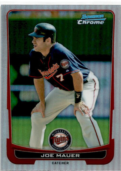 2012 Bowman Refractor #87 Joe Mauer Minnesota Twins