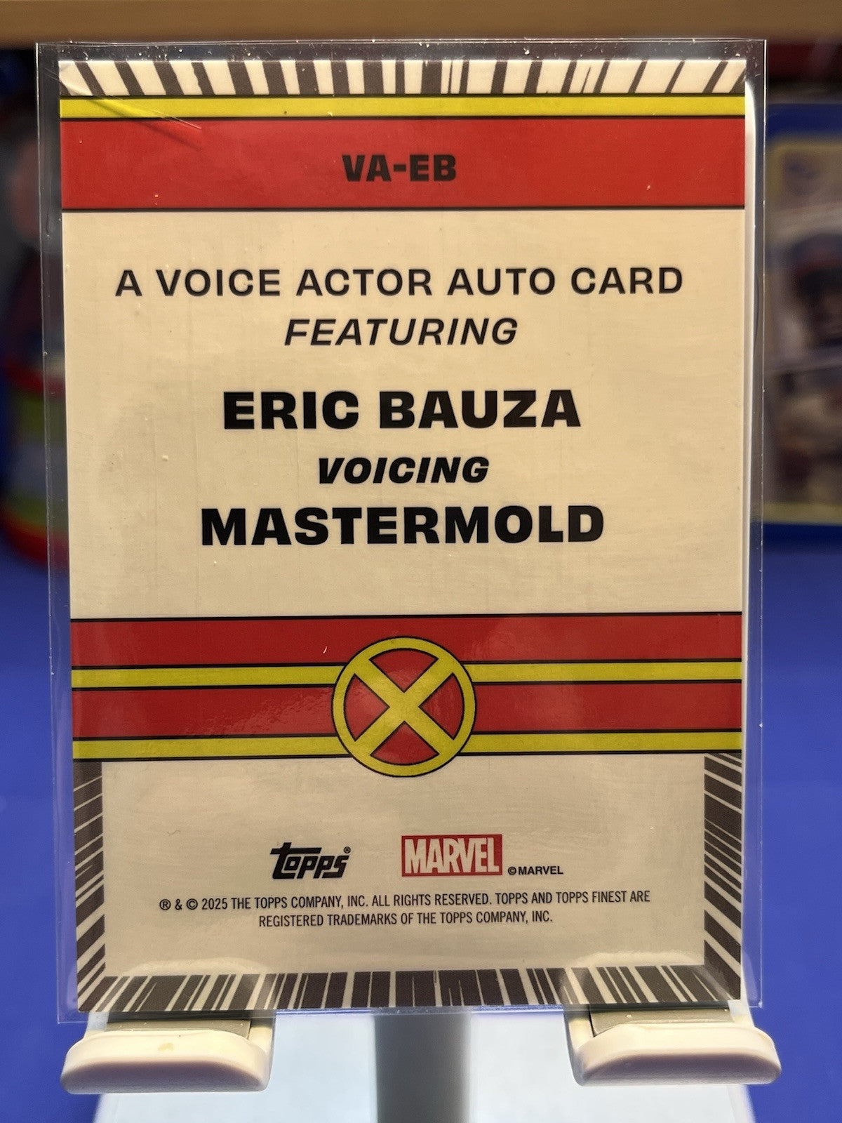 2025 Finest X-Men '97 Eric Bauza as Mastermold Voice Actor Auto X-Fractor /97