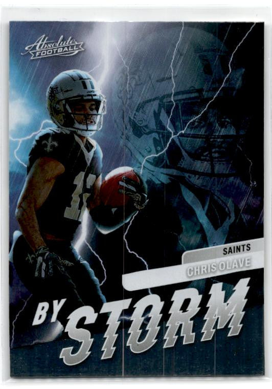 2022 Panini Absolute By Storm #BST-9 Chris Olave New Orleans Saints