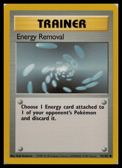 Base Set #092/102 Energy Removal