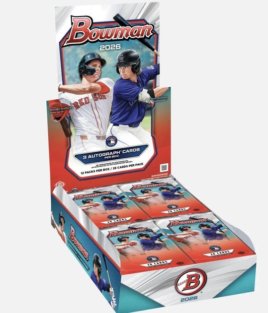 2026 Bowman Baseball Jumbo 8-Box Case
