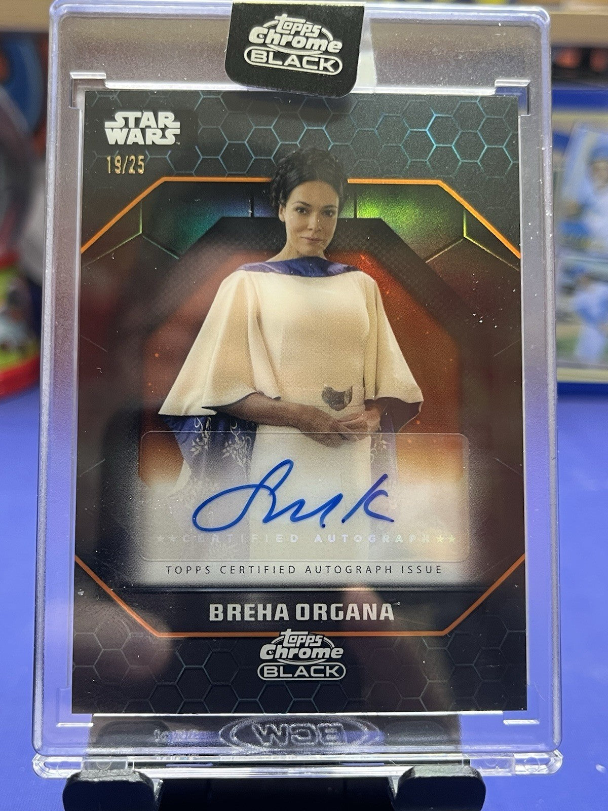 2024 Topps Chrome Black Star Wars Orange ALS-SK Simone Kessell auto /25
