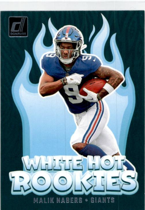 2024 Donruss White Hot Rookies #WH10 Malik Nabers New York Giants