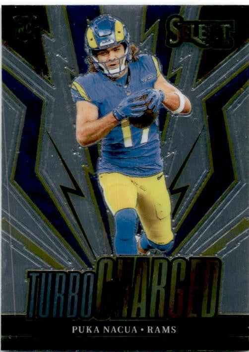 2023 Panini Select Turbocharged #TUR-PNA Puka Nacua Los Angeles Rams