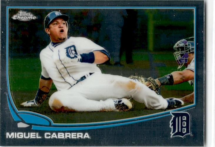 2013 Topps Chrome #100 Miguel Cabrera Detroit Tigers