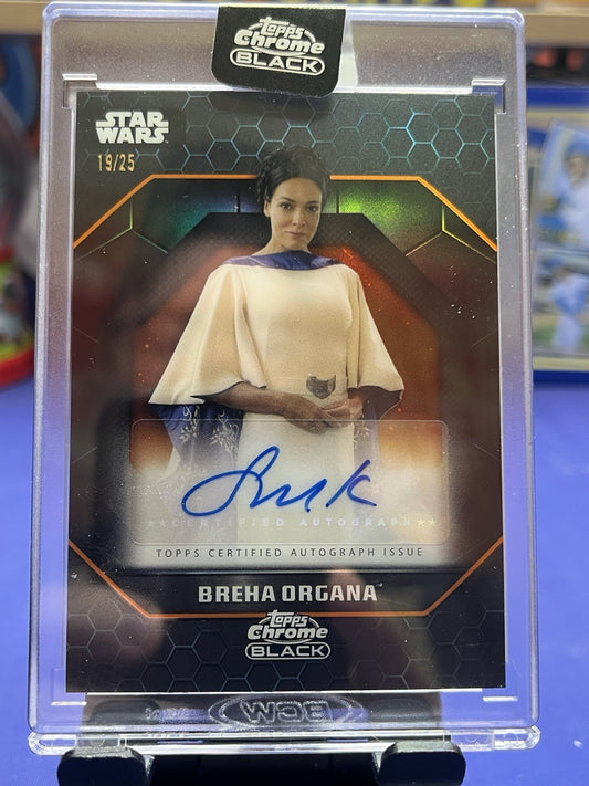 2024 Topps Chrome Black Star Wars Orange ALS-SK Simone Kessell auto /25