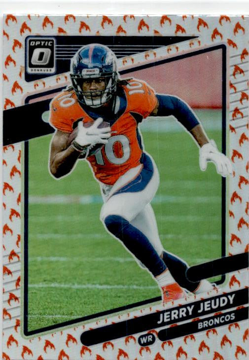 2021 Donruss Optic Fire #27 Jerry Jeudy Denver Broncos