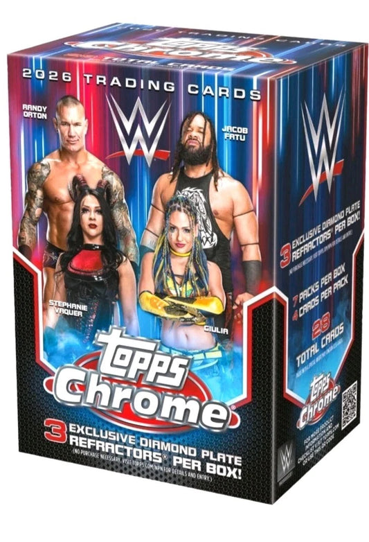 2026 Topps Chrome WWE Blaster 40 Box Case