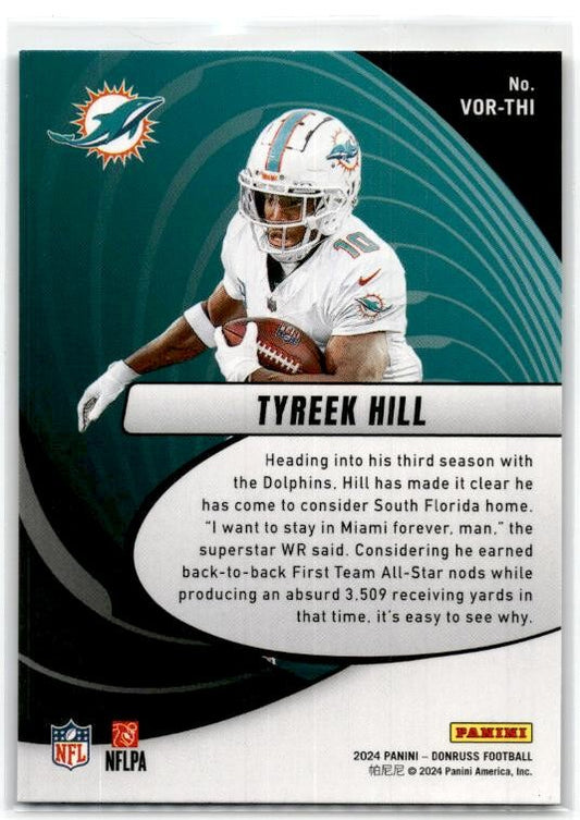 2024 Donruss Vortex #VOR-THI Tyreek Hill Miami Dolphins