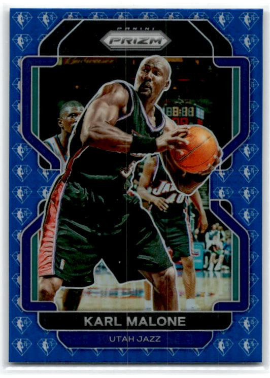 2021-22 Panini Prizm NBA 75th Anniversary #259 Karl Malone Utah Jazz