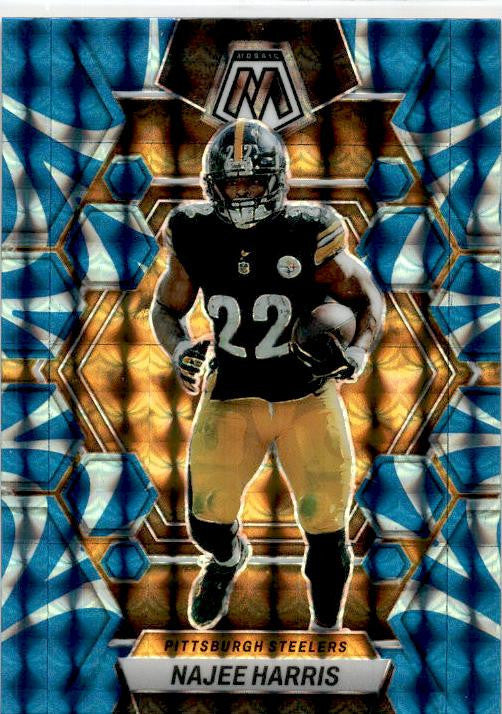 2023 Panini Mosaic #202 Najee Harris Reactive Blue Mosaic