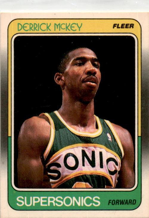 1988-89 Fleer #109 Derrick McKey Rookie Seattle SuperSonics