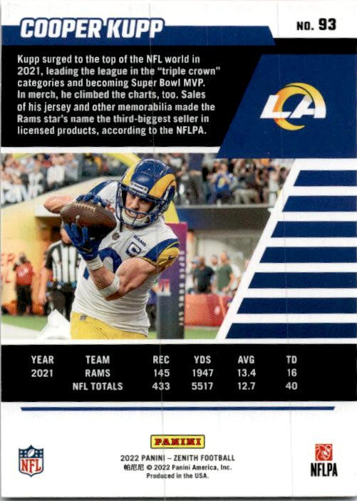 2022 Zenith Retail #93 Cooper Kupp Los Angeles Rams
