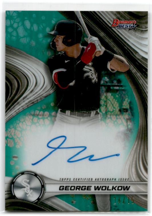 2024 Bowman's Best Teal Refractors /15 #B24-GW George Wolkow Auto White Sox