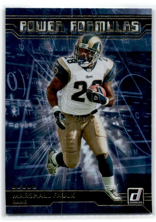 2020 Donruss Power Formulas #PF-MF Marshall Faulk St. Louis Rams