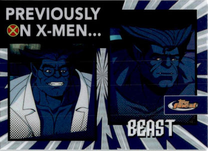 2025 Topps Finest Marvel X-Men Previously On X-Men #PO-12 Beast