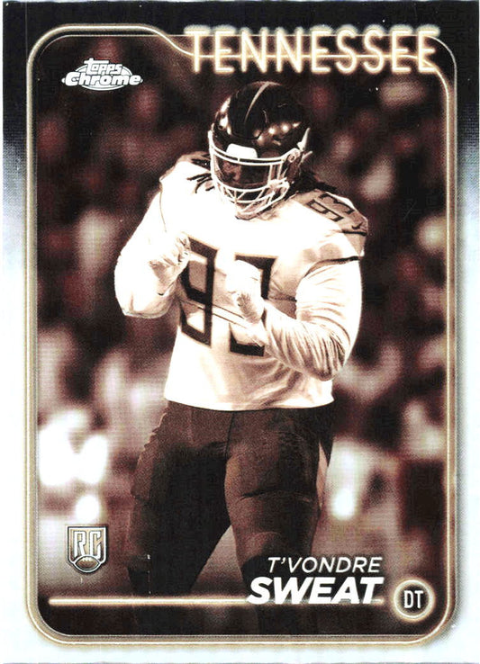 2024 Topps Chorme Sepia #266 T'Vondre Sweat Rookie Tennessee