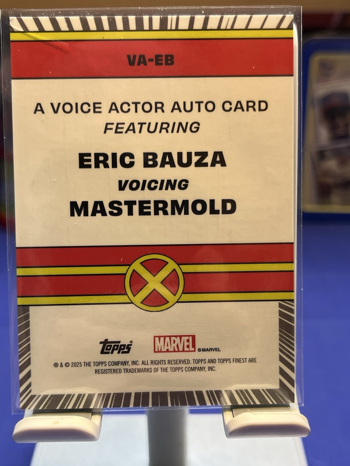 2025 Finest X-Men '97 Eric Bauza as Mastermold Voice Actor Auto X-Fractor /97