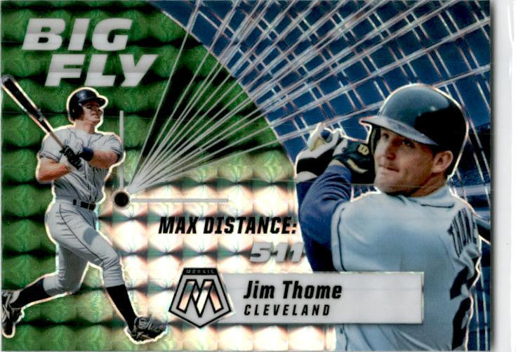 2021 Panini Mosaic Big Fly Mosaic Green #BF9 Jim Thome Cleveland Indians