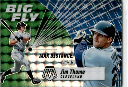 2021 Panini Mosaic Big Fly Mosaic Green #BF9 Jim Thome Cleveland Indians