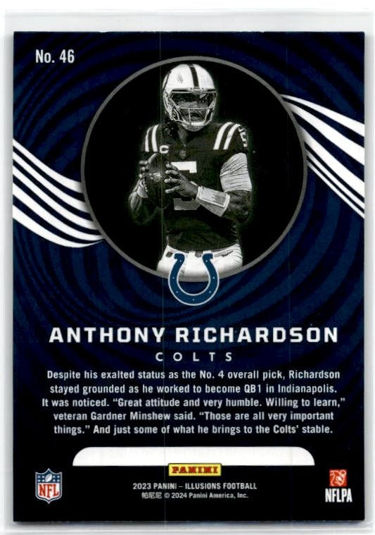 2023 Panini Illusions #46 Anthony Richardson Rookie Indianapolis Colts