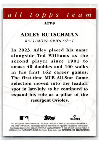 2024 Topps 2023 All Topps Team #ATT-9 Adley Rutschman Baltimore Orioles
