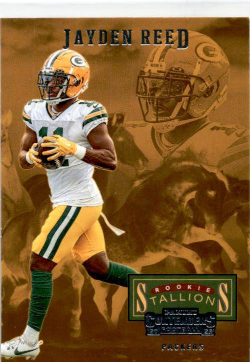 2023 Panini Contenders Rookie Stallions #22 Jayden Reed Green Bay Packers