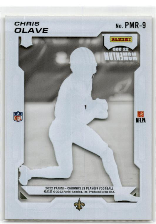 2022 Panini Chronicles Playoff Momentum Rookies #PMR-9 Chris Olave Saints