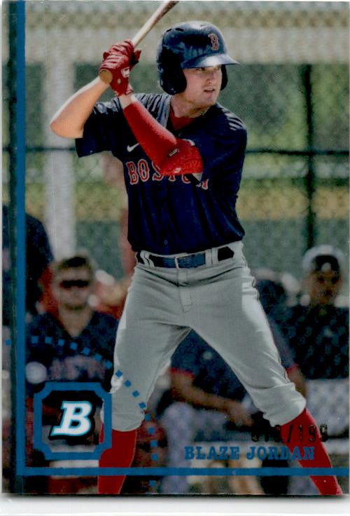 2022 Bowman Heritage Chrome Prospects Refractor #BHPC-99 Blaze Jordan Red Sox