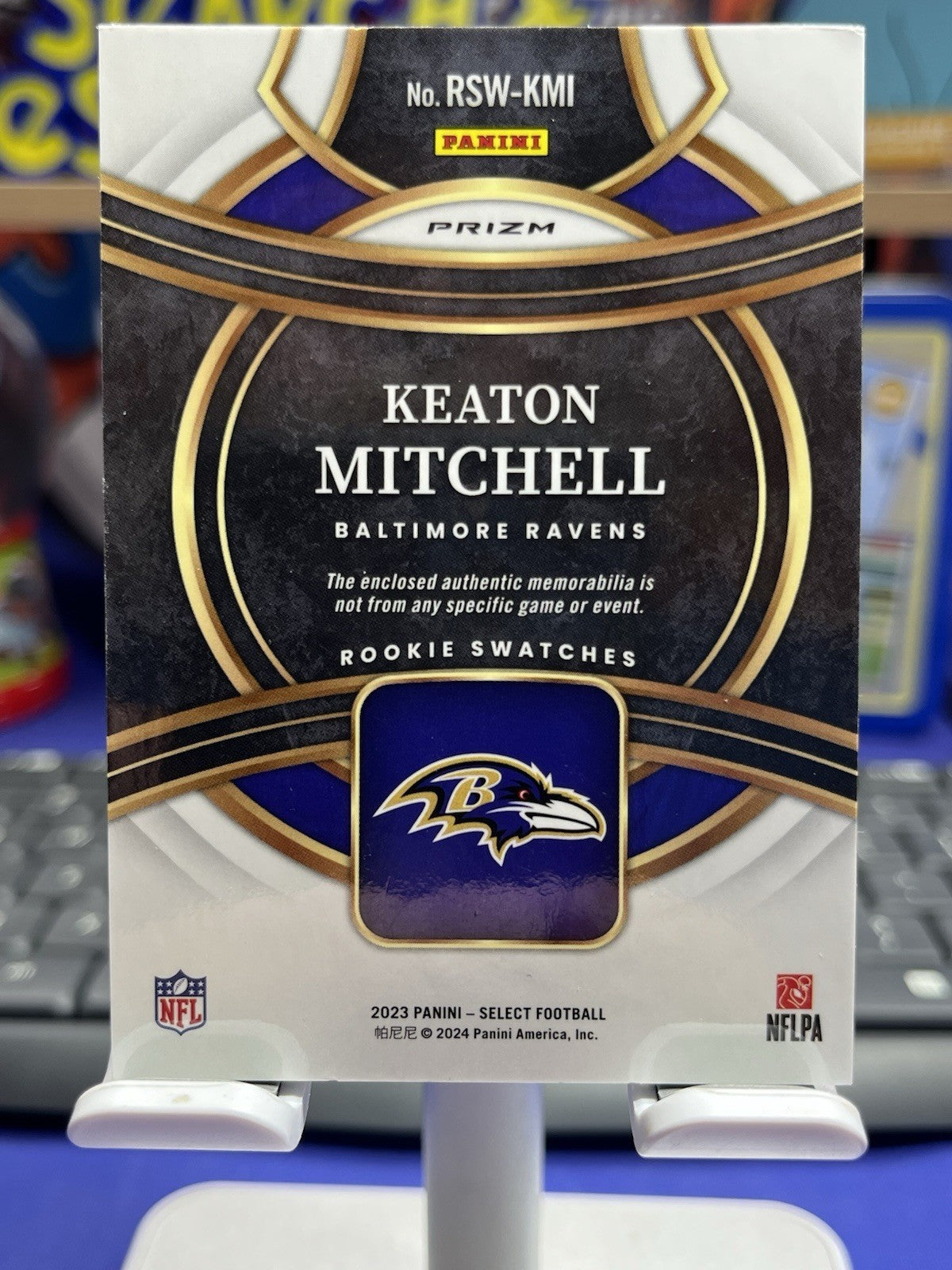 2023 SELECT ROOKIE PATCH RED PRIZM KEATON MITCHELL RAVENS RC