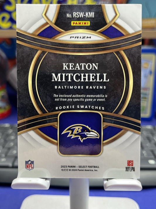 2023 SELECT ROOKIE PATCH RED PRIZM KEATON MITCHELL RAVENS RC