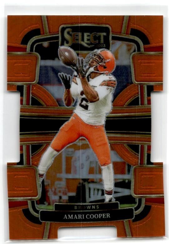 2023 Panini Select #24 Amari Cooper Orange Prizms Die Cuts #/499