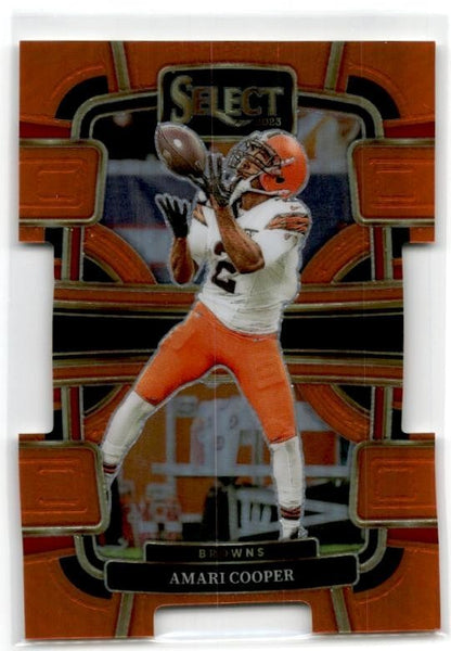 2023 Panini Select #24 Amari Cooper Orange Prizms Die Cuts #/499