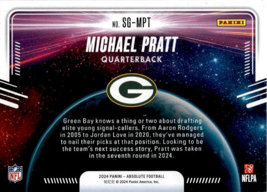 2024 Panini Absolute Star Gazing #SG-MPT Michael Pratt Green Bay Packers