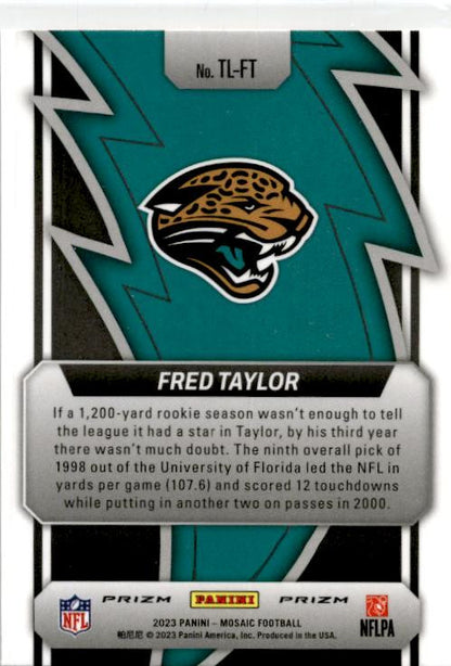 2023 Panini Mosaic Thunder Lane Mosaic #TL-FT Fred Taylor Jacksonville Jaguars