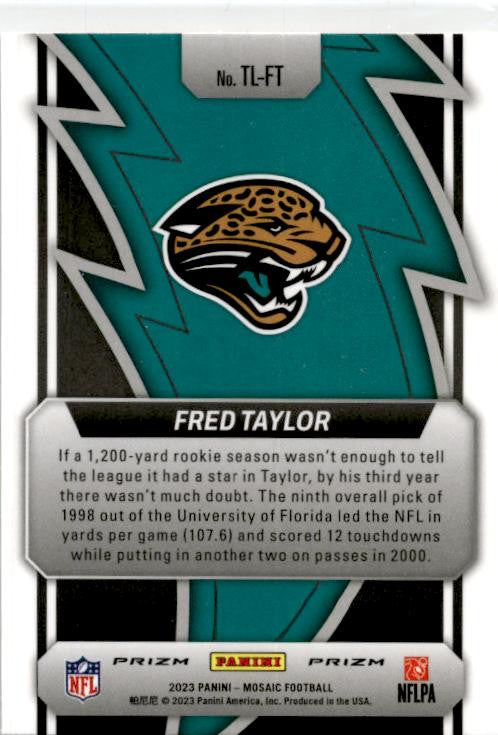 2023 Panini Mosaic Thunder Lane Mosaic #TL-FT Fred Taylor Jacksonville Jaguars