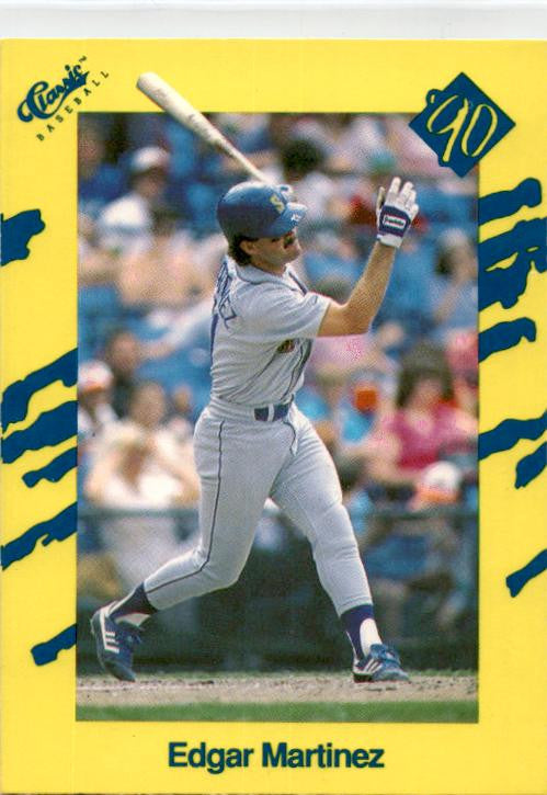 1990 Classic Yellow #T23 Edgar Martinez Seattle Mariners