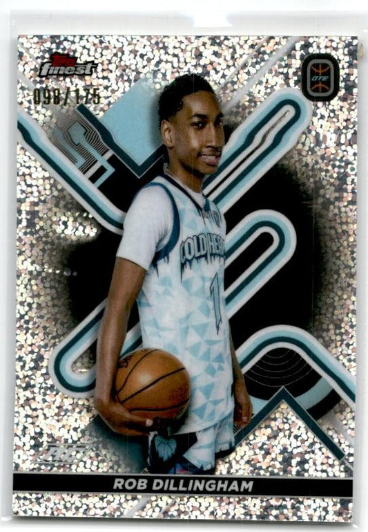 2022-23 Topps Finest OTE Speckle Refractor #/175 #30 Rob Dillingham