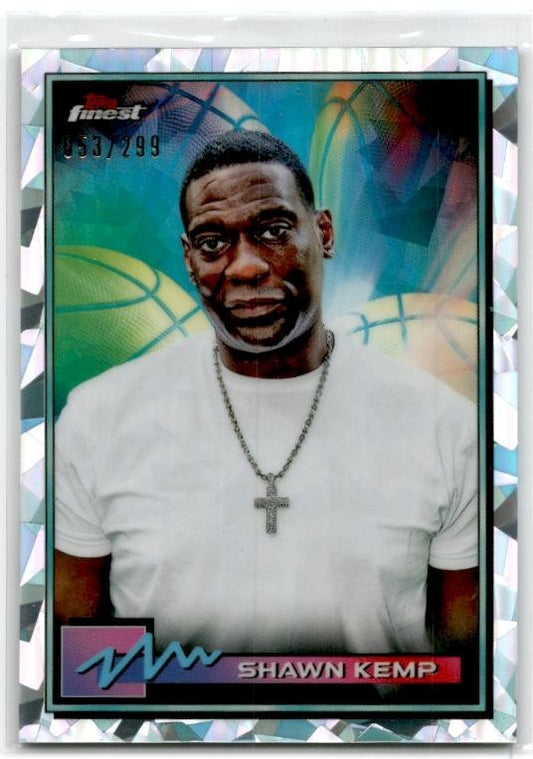 2021 Topps Finest Atomic #40 Shawn Kemp #/299