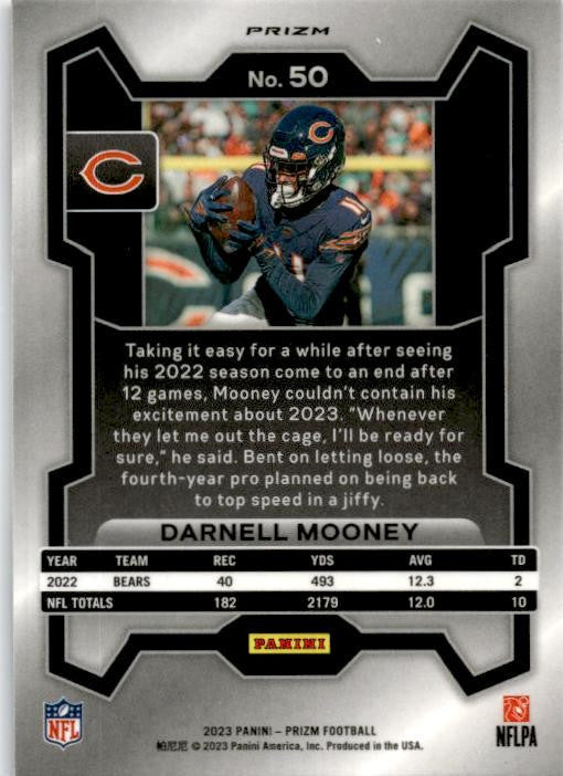2023 Panini Prizm Red White and Blue #50 Darnell Mooney Chicago Bears