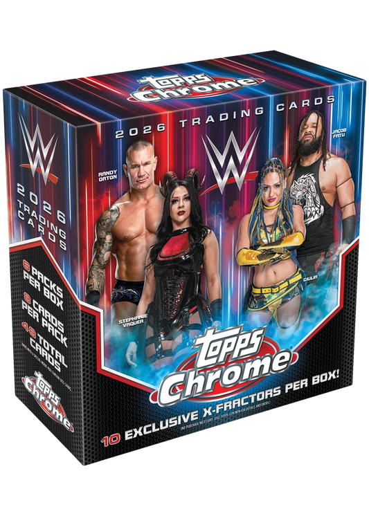 2026 Topps Chrome WWE Mega 20 Box Case