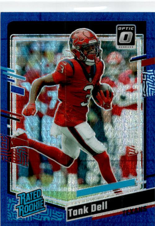 2023 Donruss Optic Blue Hyper #245 Tank Dell Rookie Houston Texans