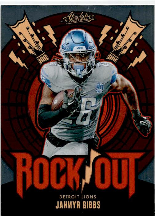 2024 Panini Absolute Rock Out #RO-JGS Jahmyr Gibbs Detroit Lions