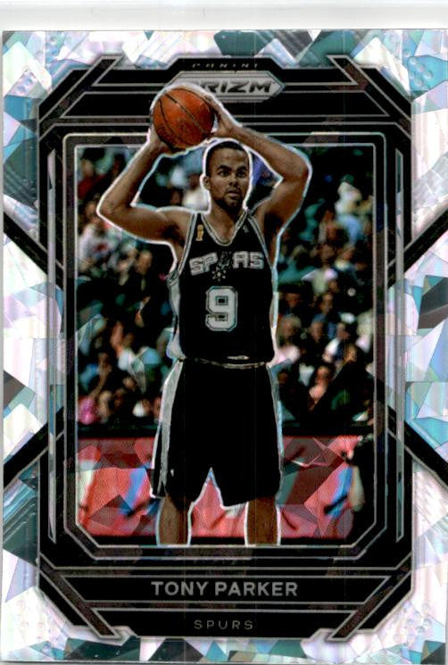 2022-23 Panini Prizm Prizms Ice #299 Tony Parker San Antonio Spurs